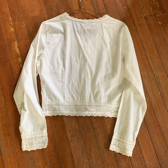 Lace & 100% Cotton Long Sleeve, Cottage Core - Picture 8 of 13